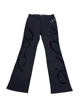 $145 Lauren Ralph Lauren Women's High Rise Boot Leg Black Jean, Size 8 NWT